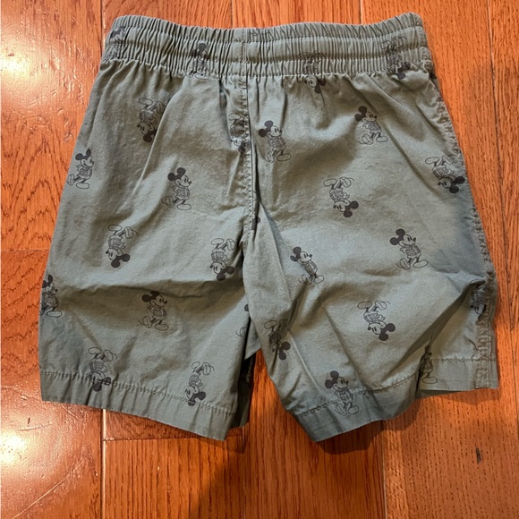 GAP Disney Olive Green Mickey Mouse Print Drawstring Shorts - Picture 5 of 5